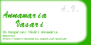 annamaria vasari business card